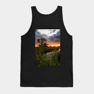 Florida Wetland at Sunset Tank Top